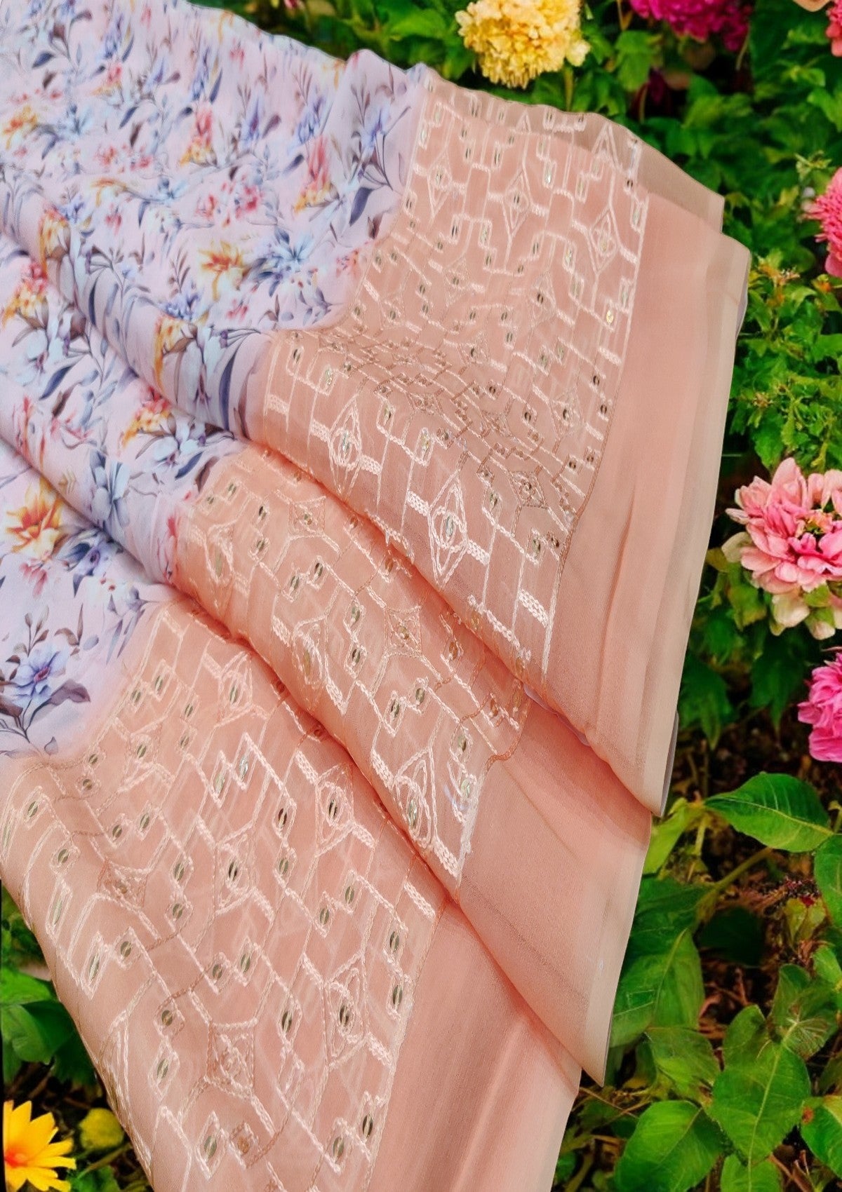 Floral Printed Sarees
