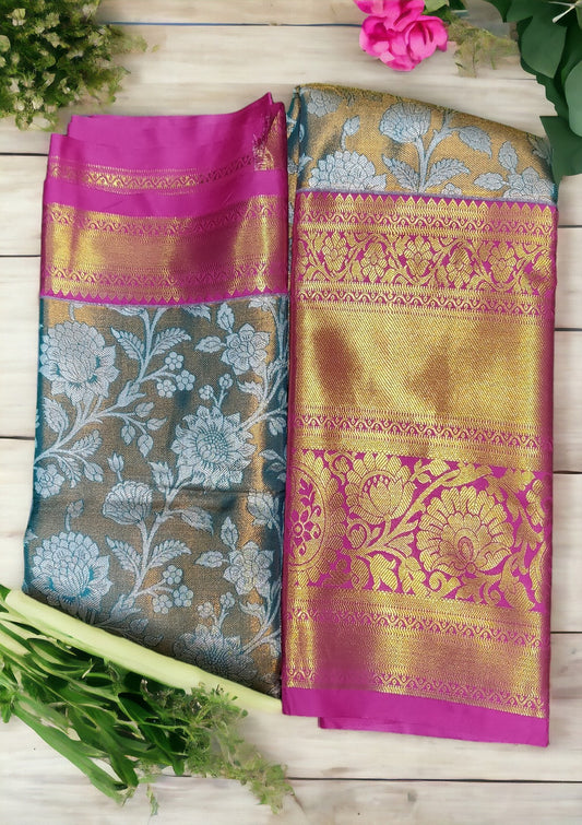 Copper Kuttu Sarees