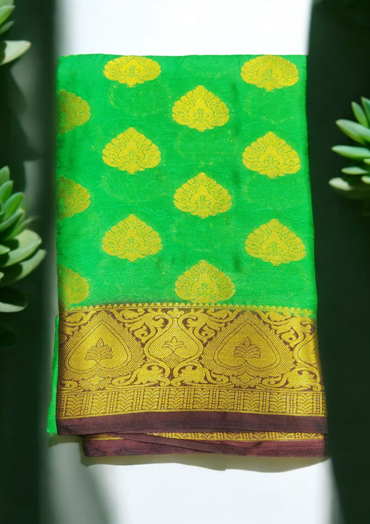 Banaras Crape silk Saree